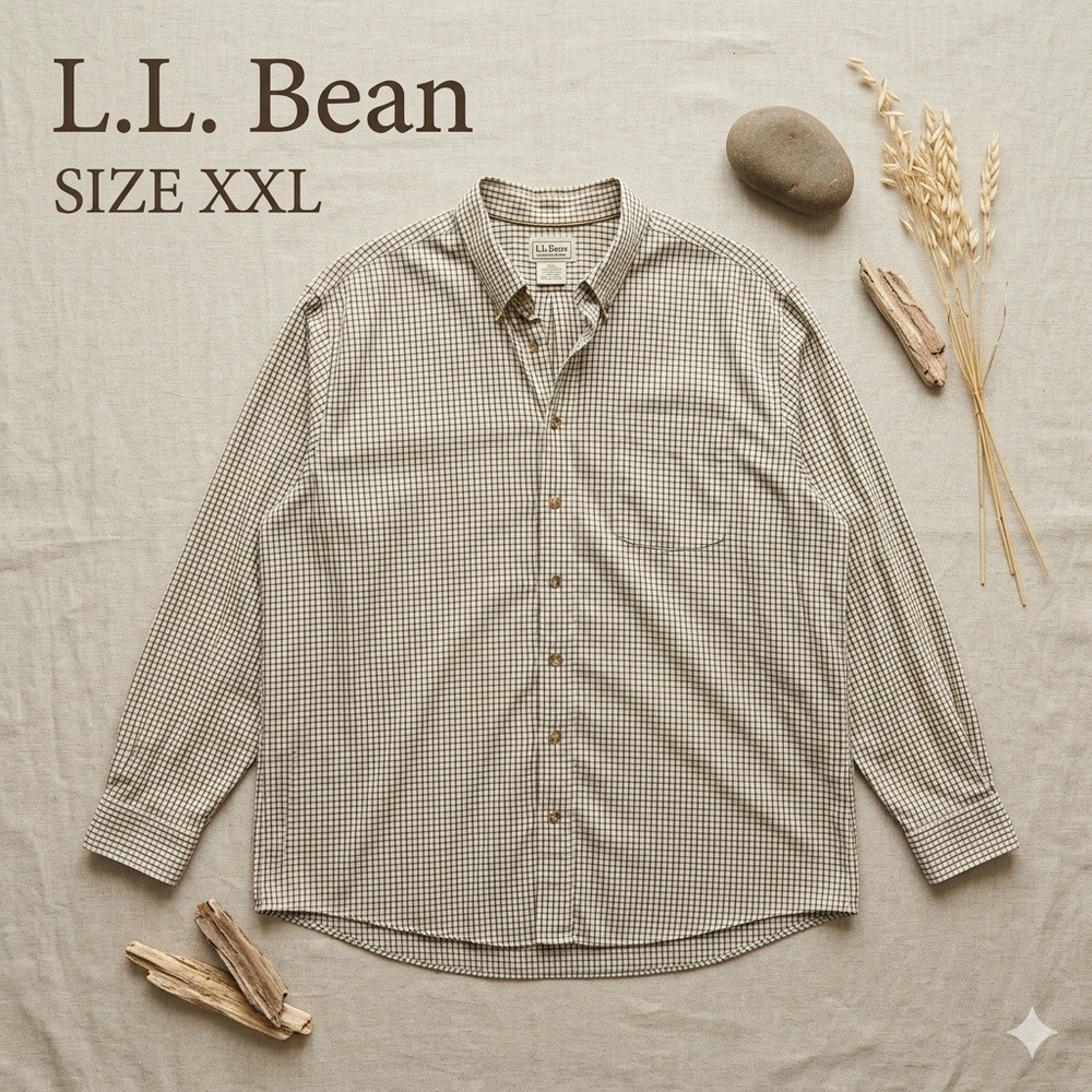 L.L. Bean Gorpcore Button Down Shirt Men's‎ XXL
